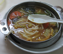 熱々のカレー鍋